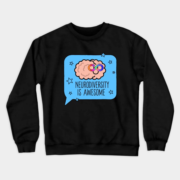 Embrace Neurodiversity Crewneck Sweatshirt by Unique Treats Designs